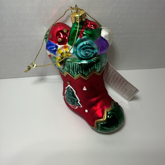 Fitz And Floyd Ornament Christmas Stocking Angel Wings Tree Candy Cane Ornaments - Picture 10 of 11